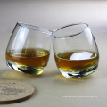 Tumblers glass roly-poly glass cup,slanted glass tumbler,rock whisky glass